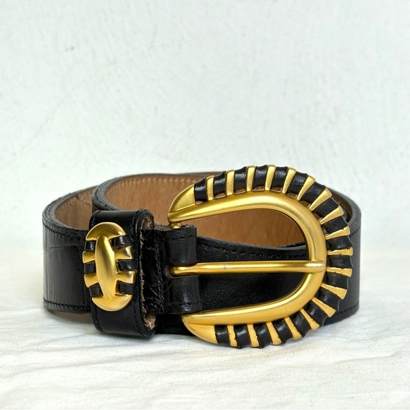 STREETS AHEAD Artisan Leather Belt Smooth & Croc Embossed Leather Made in USA - Picture 11 of 14